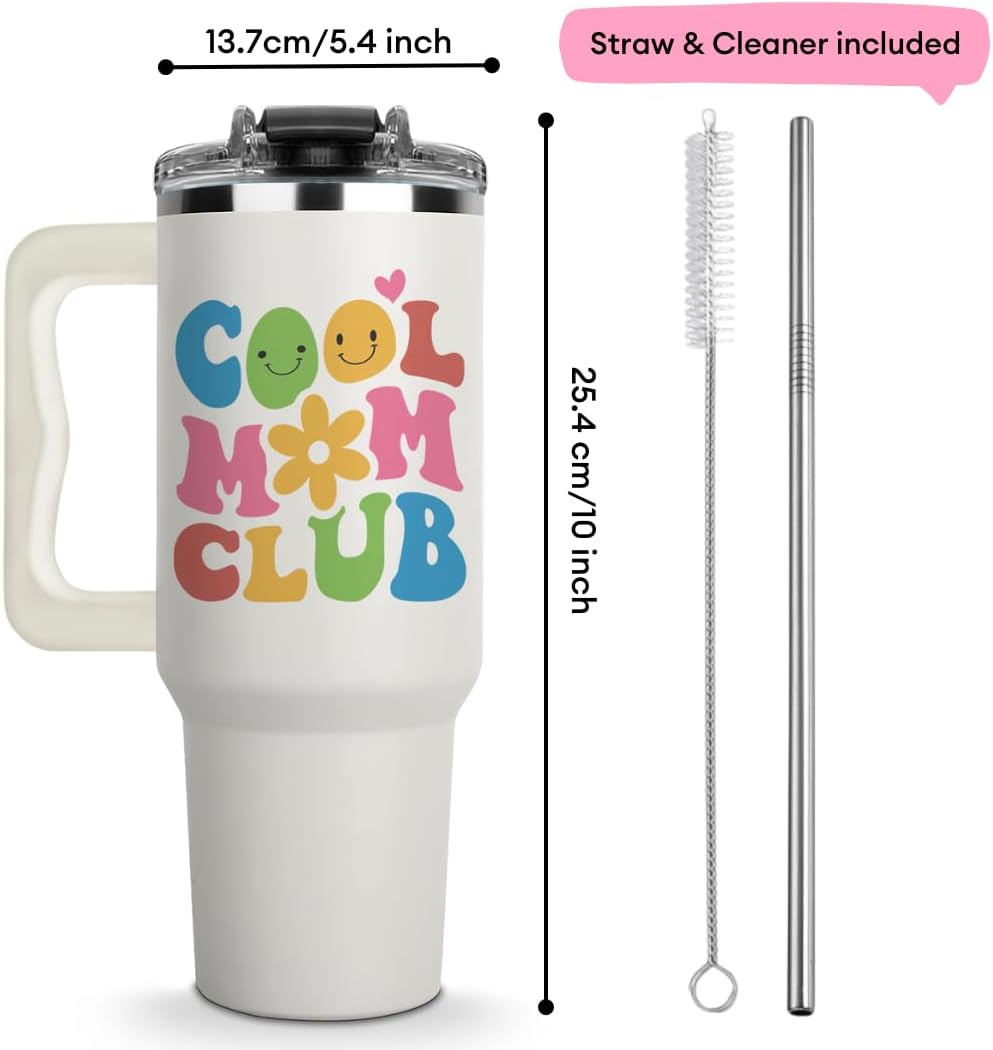 B0CXHNHDK9 - Vivulla68 Mother Day Gift from Daughter or Son – Cool Mom Club Tumbler 40oz with Straw & Brush, Cute Mama Cup, Present for New Mom, Keeps Drinks Cold, Reusable Travel Mug, Birthday Christmas Idea