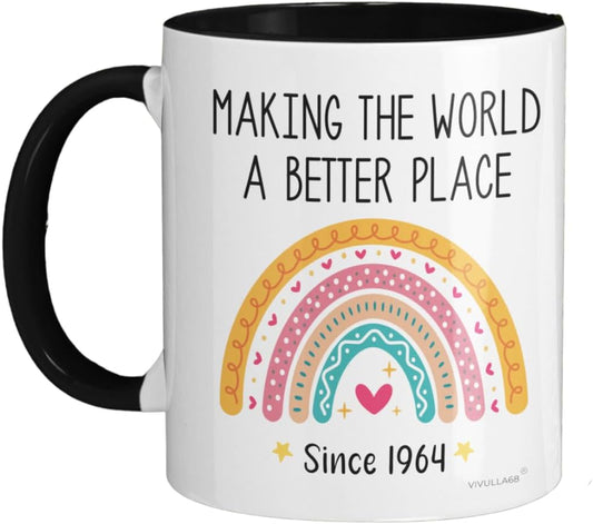 Vivulla68 60th birthday gifts women, gifts for 60 year old woman,1964 60th birthday women, 60 gift for women 60th birthday, 60th birthday gift ideas women, Gift for women age 60, 60th birthday Mug