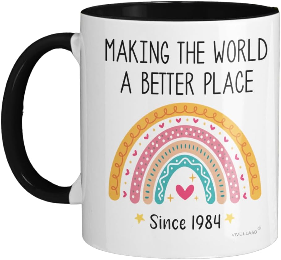 Vivulla68 40th birthday gifts women, gifts for 40 year old woman,1984 40th birthday women, 40 gift for women 40th birthday, 40th birthday gift ideas women, gift for women age 40, 40th birthday Mug