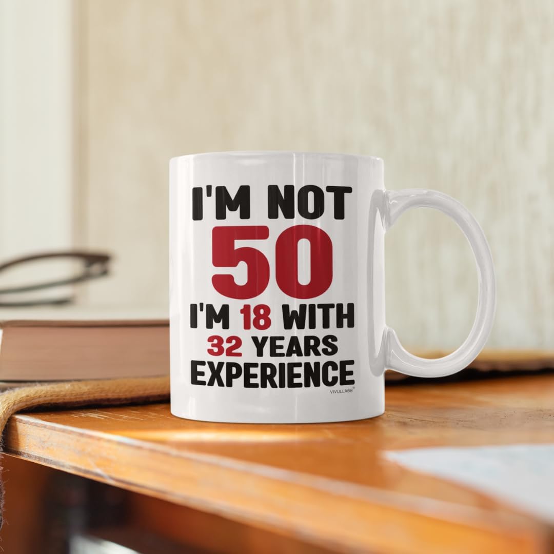 Vivulla68 50th Birthday Gifts For Him, Women Mens 50th Birthday Gift Ideas, 50th Birthday Gifts For Men Funny, Fifty Birthday Gifts For Men And Women, Turning 50 Gifts, 50th Cups, 50th Birthday Mug