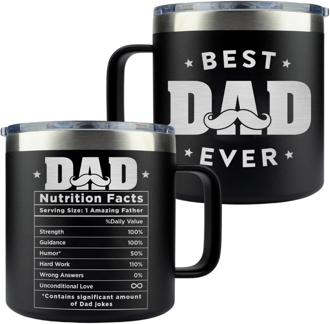 B0CR1DQ8CC - Vivulla68 Father Day Gifts for Dad, Best Dad Ever Tumbler 14Oz, Father Day Gifts from Son Kids and Daughter, Best Daddy Ever Coffee Travel Mug Cup, Gift Presents Ideas for Daddy, Papa Travel Mug