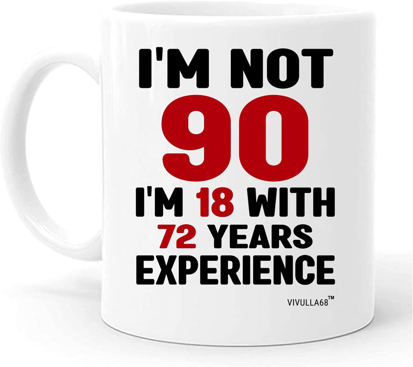 Vivulla68 90th Birthday Gifts For Women Men, 90 Year Old Birthday Gifts For Women, 90th Birthday Gift Ideas, Gifts For 90 Year Old Woman Man, 90 Yr Old Birthday, 90th Birthday Cups For Grandma Grandpa