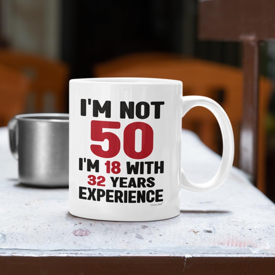 Vivulla68 50th Birthday Gifts For Him, Women Mens 50th Birthday Gift Ideas, 50th Birthday Gifts For Men Funny, Fifty Birthday Gifts For Men And Women, Turning 50 Gifts, 50th Cups, 50th Birthday Mug