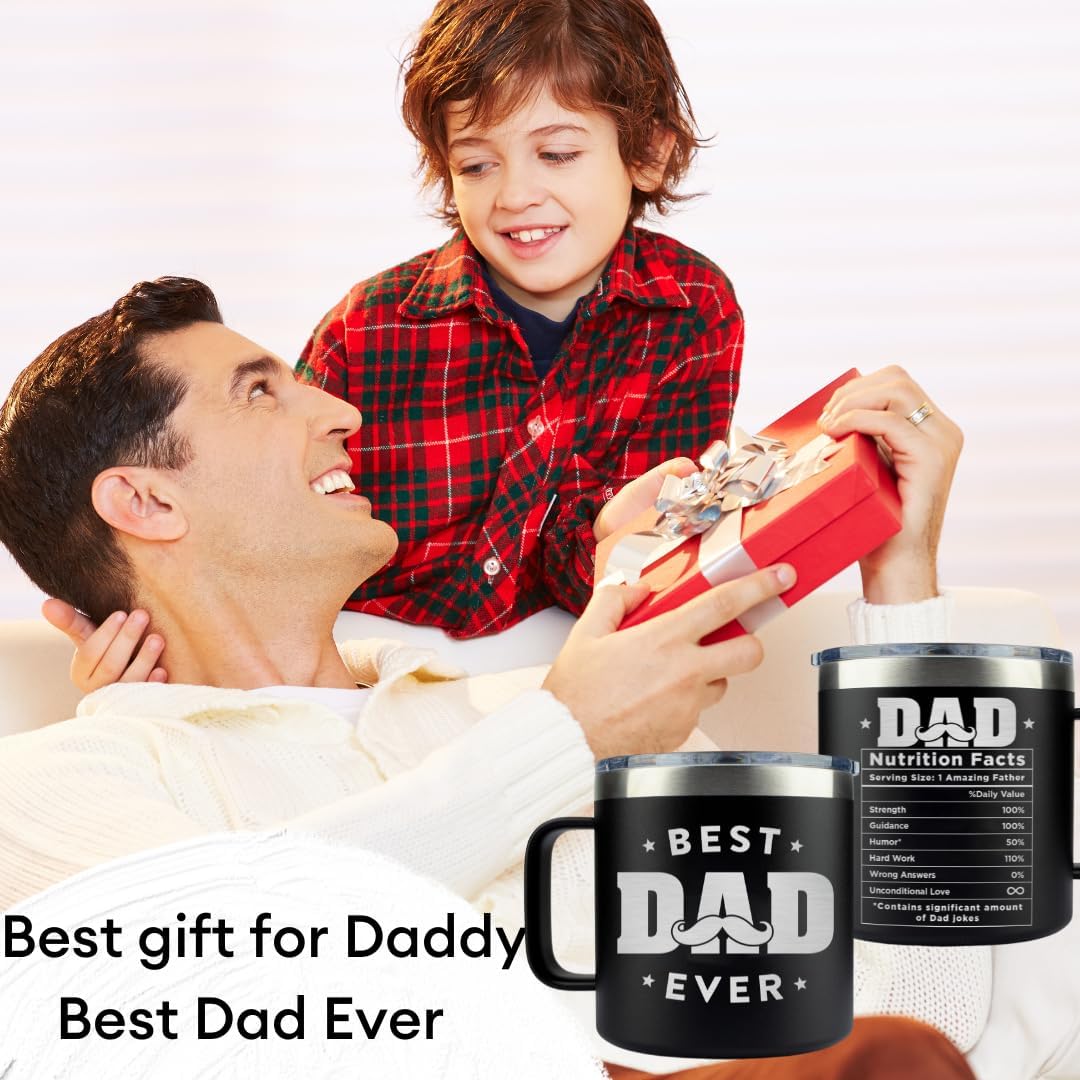 B0CR1DQ8CC - Vivulla68 Father Day Gifts for Dad, Best Dad Ever Tumbler 14Oz, Father Day Gifts from Son Kids and Daughter, Best Daddy Ever Coffee Travel Mug Cup, Gift Presents Ideas for Daddy, Papa Travel Mug