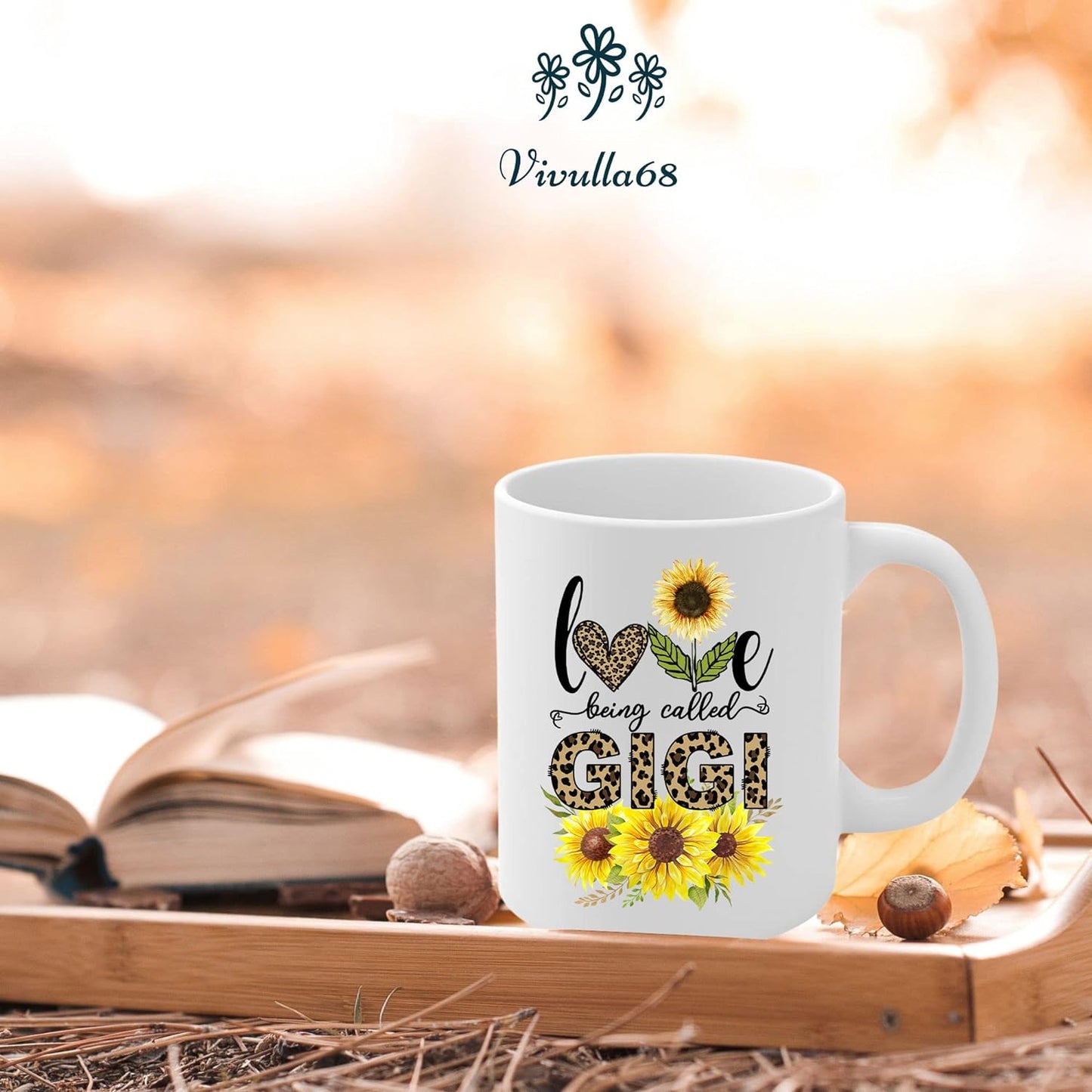 Vivulla68 Love Being Called Gigi Mug, Best Grandma Ever Gifts, Grandma Gifts From Grandchildren, Best Grandmother mug, Birthday Mother's Day Gifts for Gigi