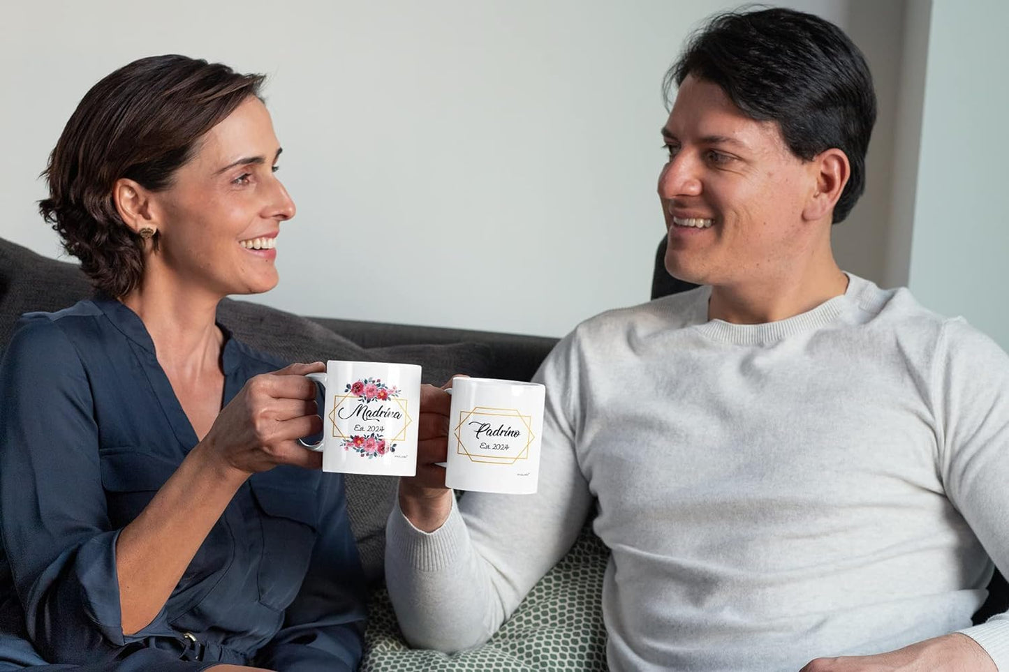 Vivulla68 Padrinos De Bautizo Propuesta Set 2 Tazas Café 11Oz, Godparents Proposal Gift, Quieren Ser Mis Padrinos De Bautizo, Quieres Ser Mis Padrinos De Bautizo, Quieres Ser Mi Madrina est 2024