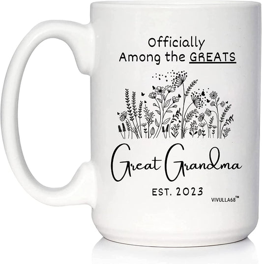 Great Grandma 15 Oz Mug 2023, New Great Grandma Gifts, Youre Going To Be Great Grandparents Gifts, Presents For Great Grandma Pregnancy Announcement, Happy Mothers Day Gifts for Great Grandmother