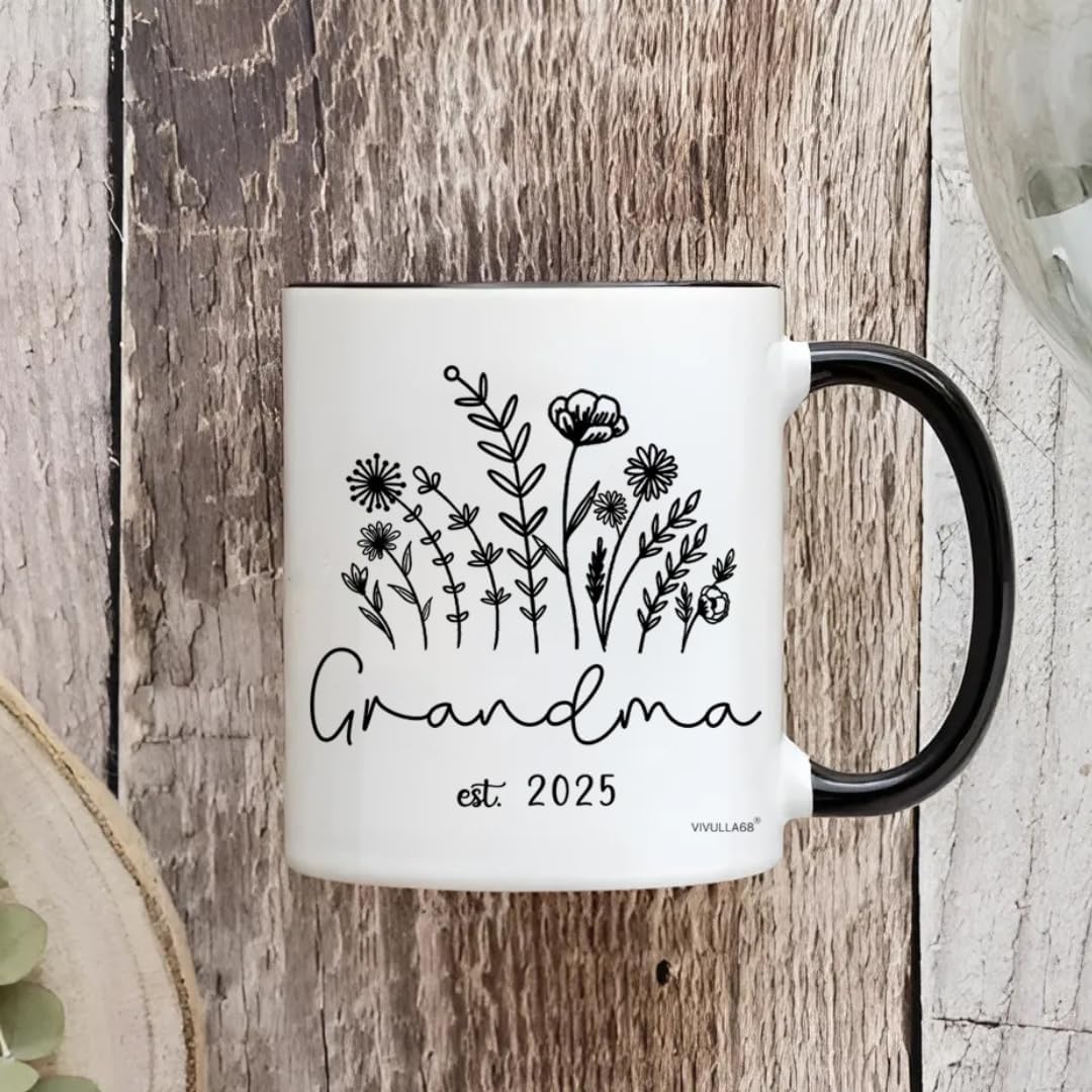 B0CY4LJQYC - Mothers Day Gift for Grandma - Promoted To Grandma 2025 Mug, Promoted To Grandmother Mug, New Grammy Gifts First Time, Grandmas Mugs Gift For New Nana, Gigi, Mimi, Mamaw, Grandmother To Be Gifts