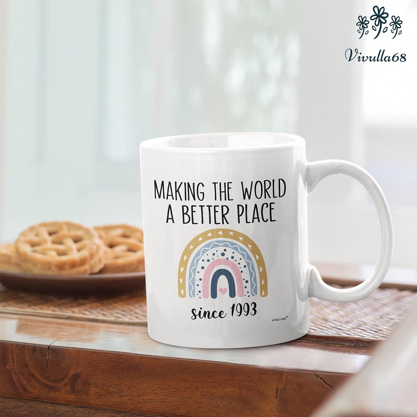 Vivulla68 30th Birthday Gifts Women, 1993 Birthday Gifts For Women, 30 Year Old Birthday Gifts For Women, 30th Birthday Gift Ideas, 30 Birthday Gifts For Women, 30th Birthday Mug (11oz)