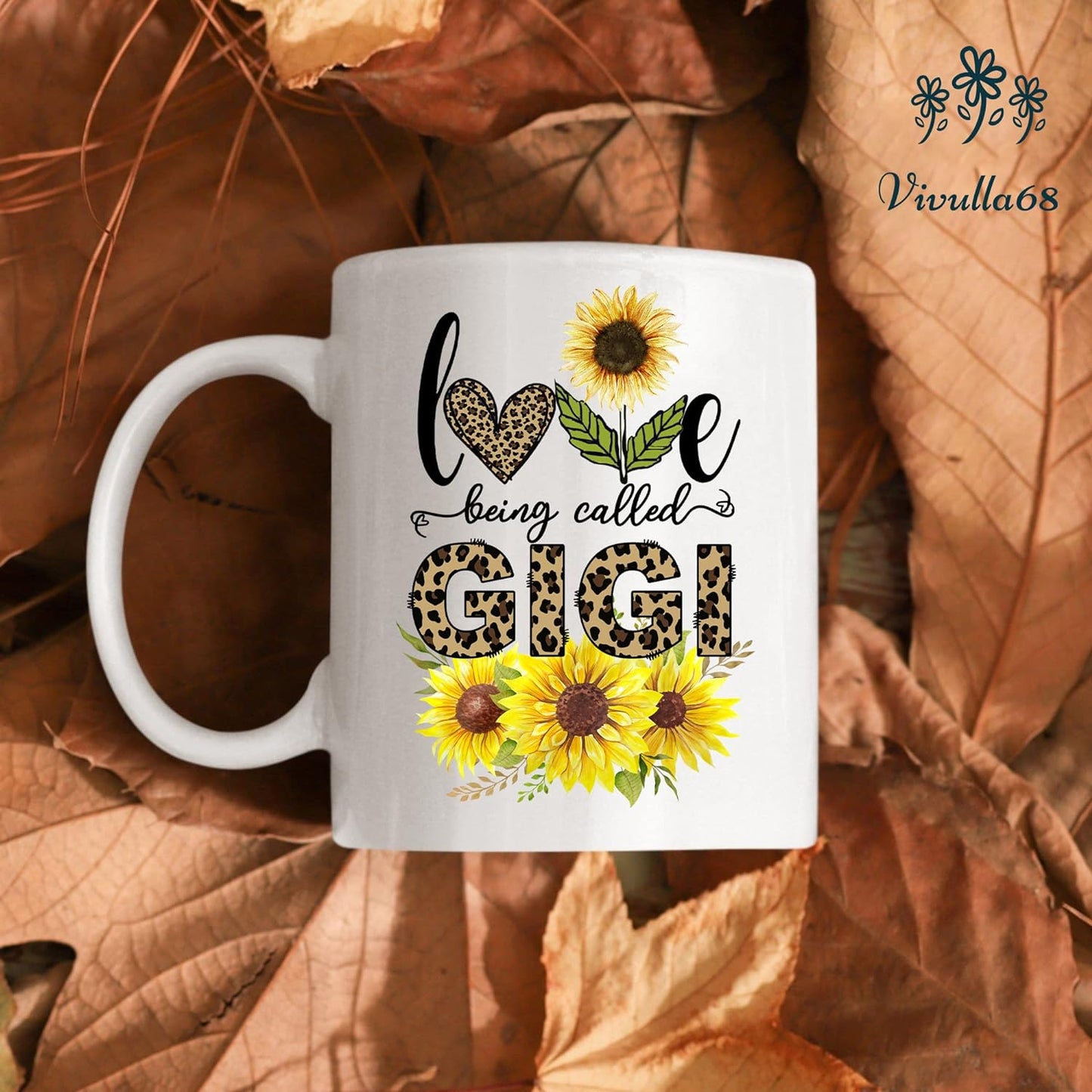 Vivulla68 Love Being Called Gigi Mug, Best Grandma Ever Gifts, Grandma Gifts From Grandchildren, Best Grandmother mug, Birthday Mother's Day Gifts for Gigi