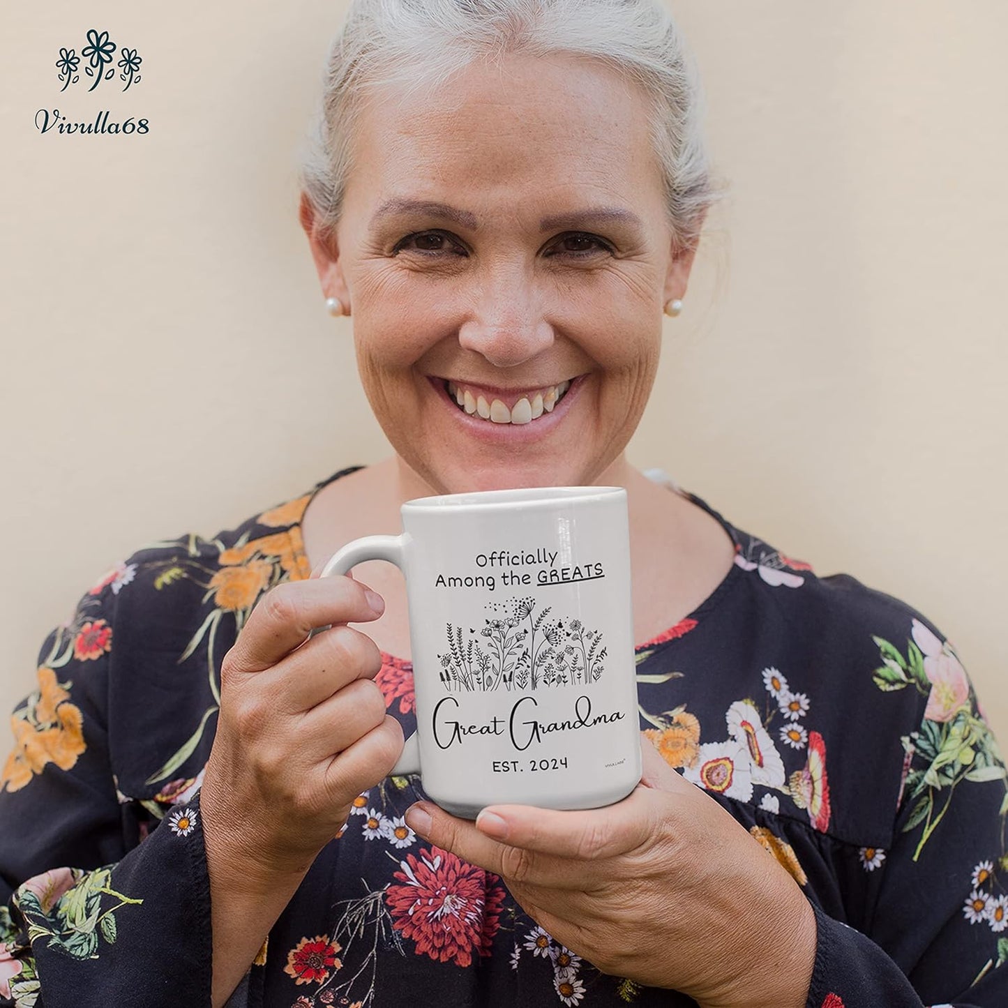 Vivulla68 Great Grandma Mug 2024, New Great Grandma Gifts, Youre Going To Be Great Grandparents Gifts, Presents For Great Grandma Pregnancy Announcement, Happy Mothers Day Gifts for Great Grandmother