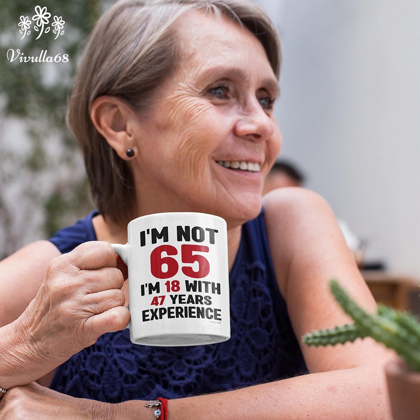 Vivulla68 Happy 65th Birthday Gifts For Men Women, 65 Birthday Mug, 65 Birthday Gifts For Men Women, 1958 Birthday Gifts For Men Women, 65 Year Old Birthday Gifts Men Women, Gifts For 65 Year Old Man