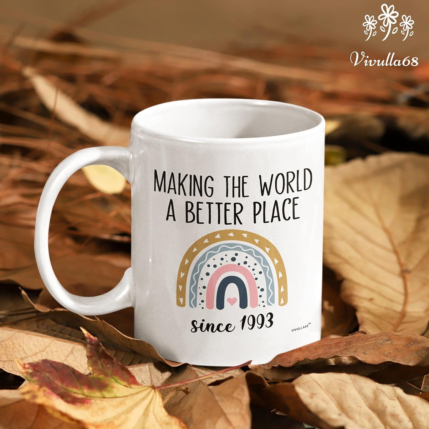 Vivulla68 30th Birthday Gifts Women, 1993 Birthday Gifts For Women, 30 Year Old Birthday Gifts For Women, 30th Birthday Gift Ideas, 30 Birthday Gifts For Women, 30th Birthday Mug (11oz)
