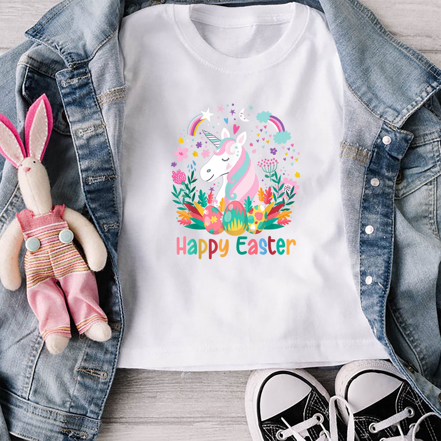 Unicorn Happy Easter Shirt, Funny Easter Shirt, Easter Gifts For Kids, Easter Gifts For Toddlers, Easter Gifts For Children