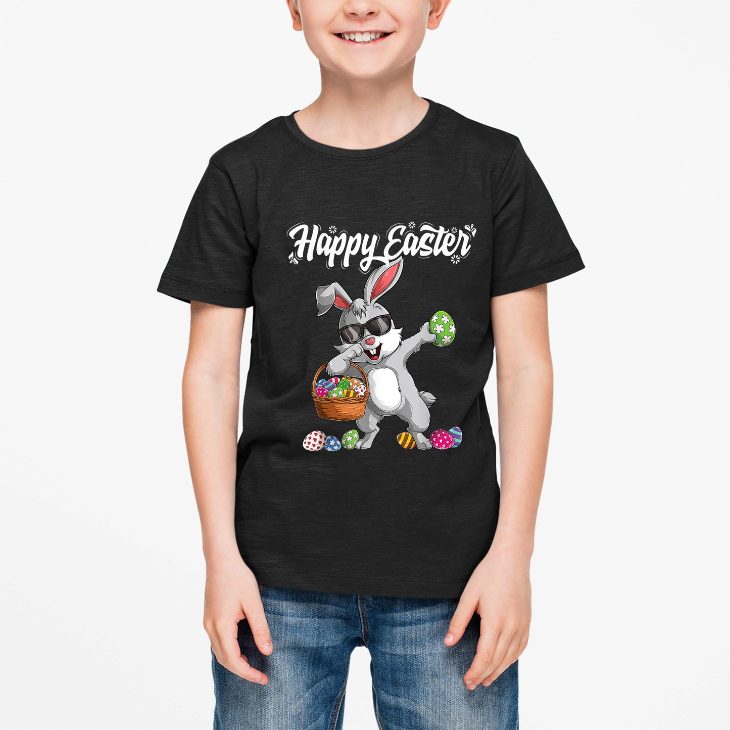 Dabbing Bunny Easter Shirt, Funny Easter Shirt, Easter Gifts For Kids, Easter Gifts For Toddlers, Easter Gifts For Boys