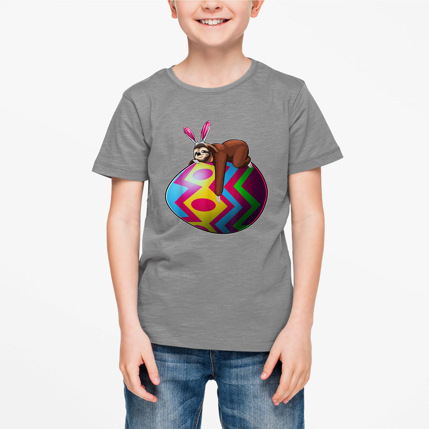 Bunny Sloth Eggs Easter Shirt, Girls Boys Easter Shirt, Easter Gifts For Kids, Easter Gifts For Toddlers