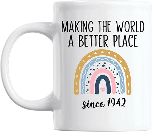 Vivulla68 80th Birthday Gifts for Women, 80th Birthday Gifts for Men, 1942 Birthday Gifts for Women, 80 Year Old Birthday Gifts for Women, 80th Birthday Gift Ideas, 80th Birthday Decorations for Women