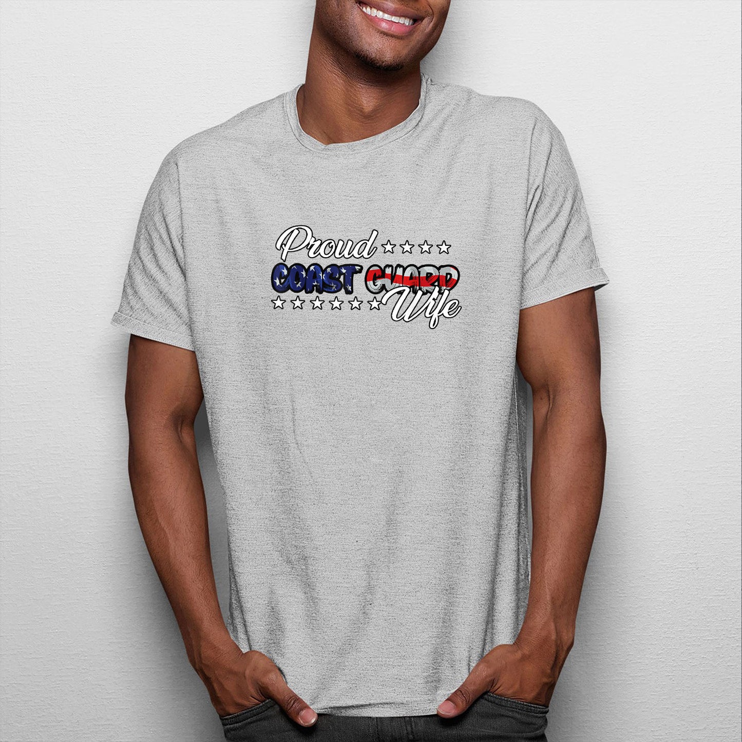 Memorial Day 2021 Coast Guard Wife Shirt, Bold Flag Proud USCG Coast Guard Wife Shirt For Men, Cotton Shirt, Air Force Memorial Shirt, Usaf T Shirt