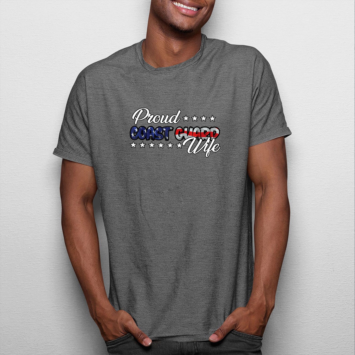 Memorial Day 2021 Coast Guard Wife Shirt, Bold Flag Proud USCG Coast Guard Wife Shirt For Men, Cotton Shirt, Air Force Memorial Shirt, Usaf T Shirt