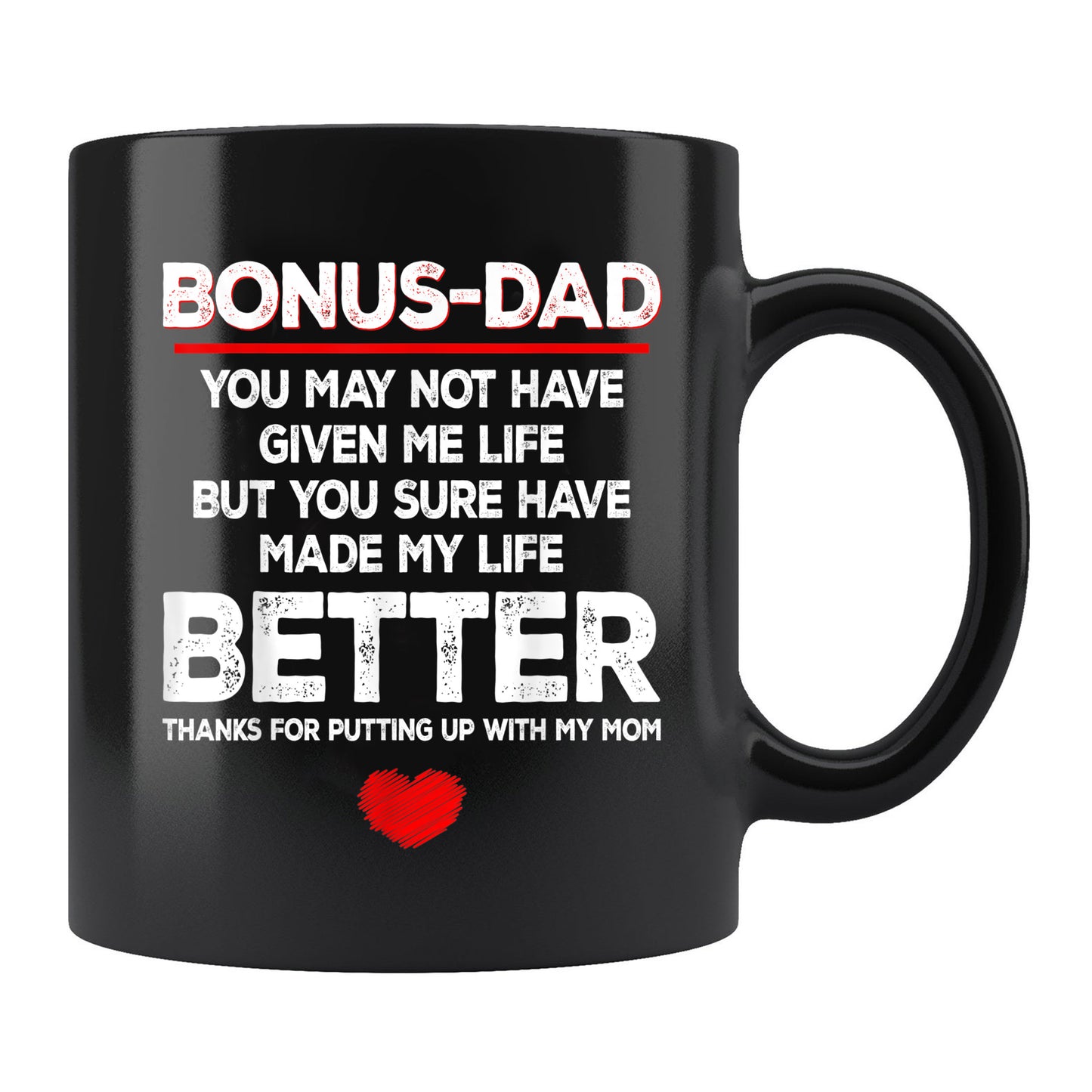 Bonus Dad Mug Bonus Dad Shark Family Shark Mug , 11oz or 15oz, Happy Fathers Day Gift Ideas For Dad