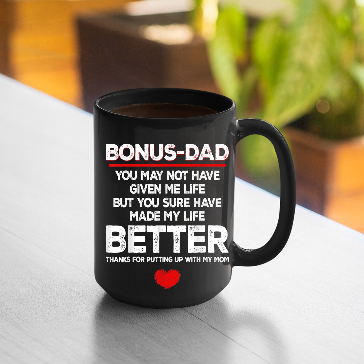 Bonus Dad Mug Bonus Dad Shark Family Shark Mug , 11oz or 15oz, Happy Fathers Day Gift Ideas For Dad