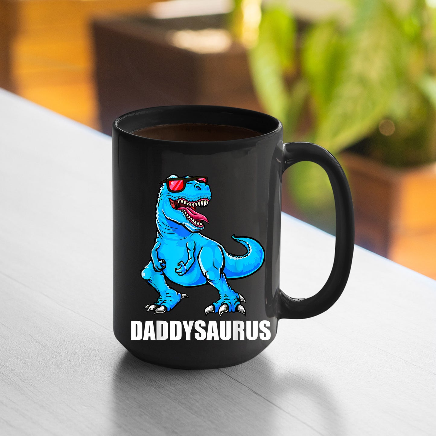 Daddysaurus Mug Daddy Dinosaur Daddysaurus Dad Father Men , 11oz or 15oz, Happy Fathers Day Gift Ideas For Dad