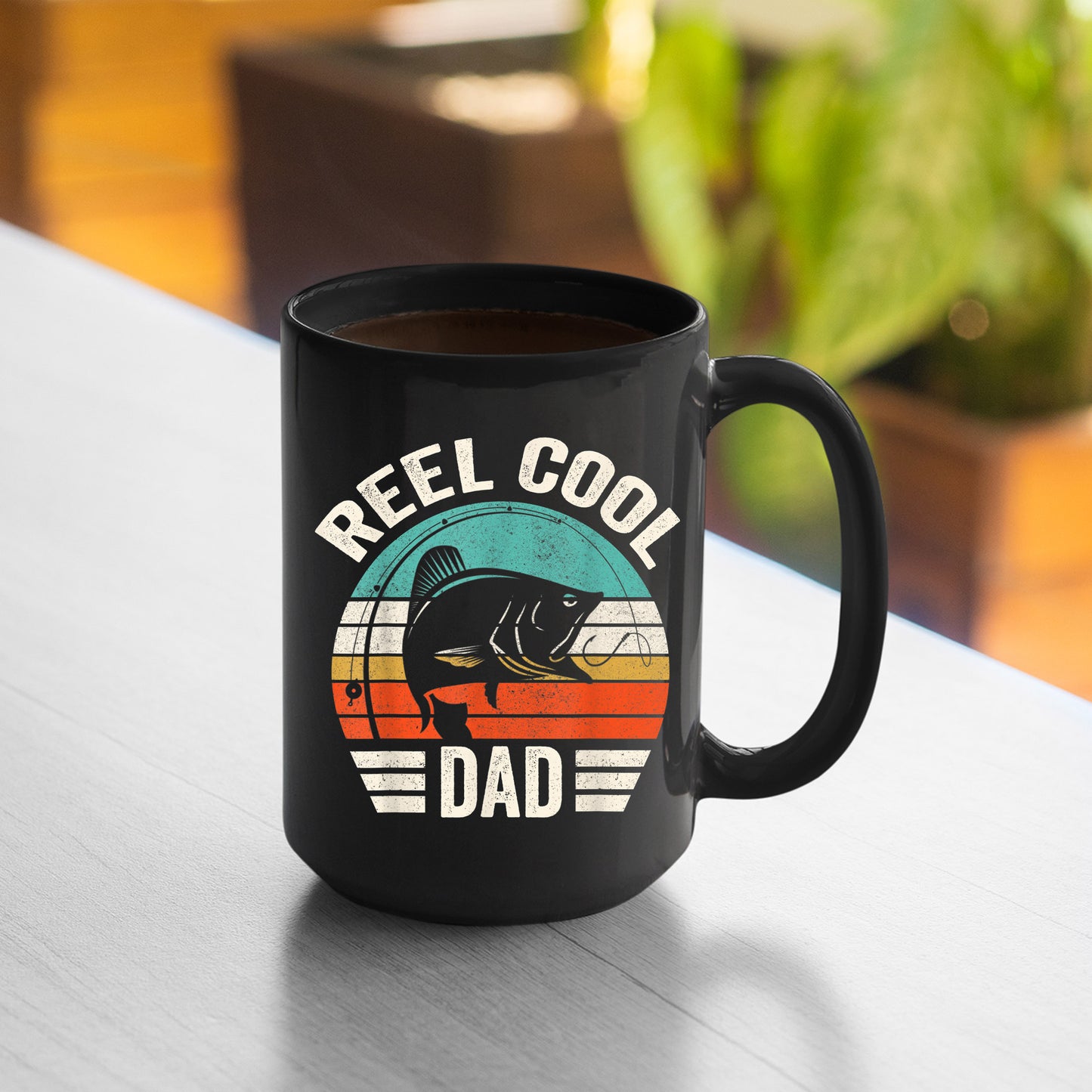 Reel Cool Dad Mug Funny Reel Cool Dad Men Fishing Dad Mug Fathers Day Mug , 11oz or 15oz, Happy Fathers Day Gift Ideas For Dad