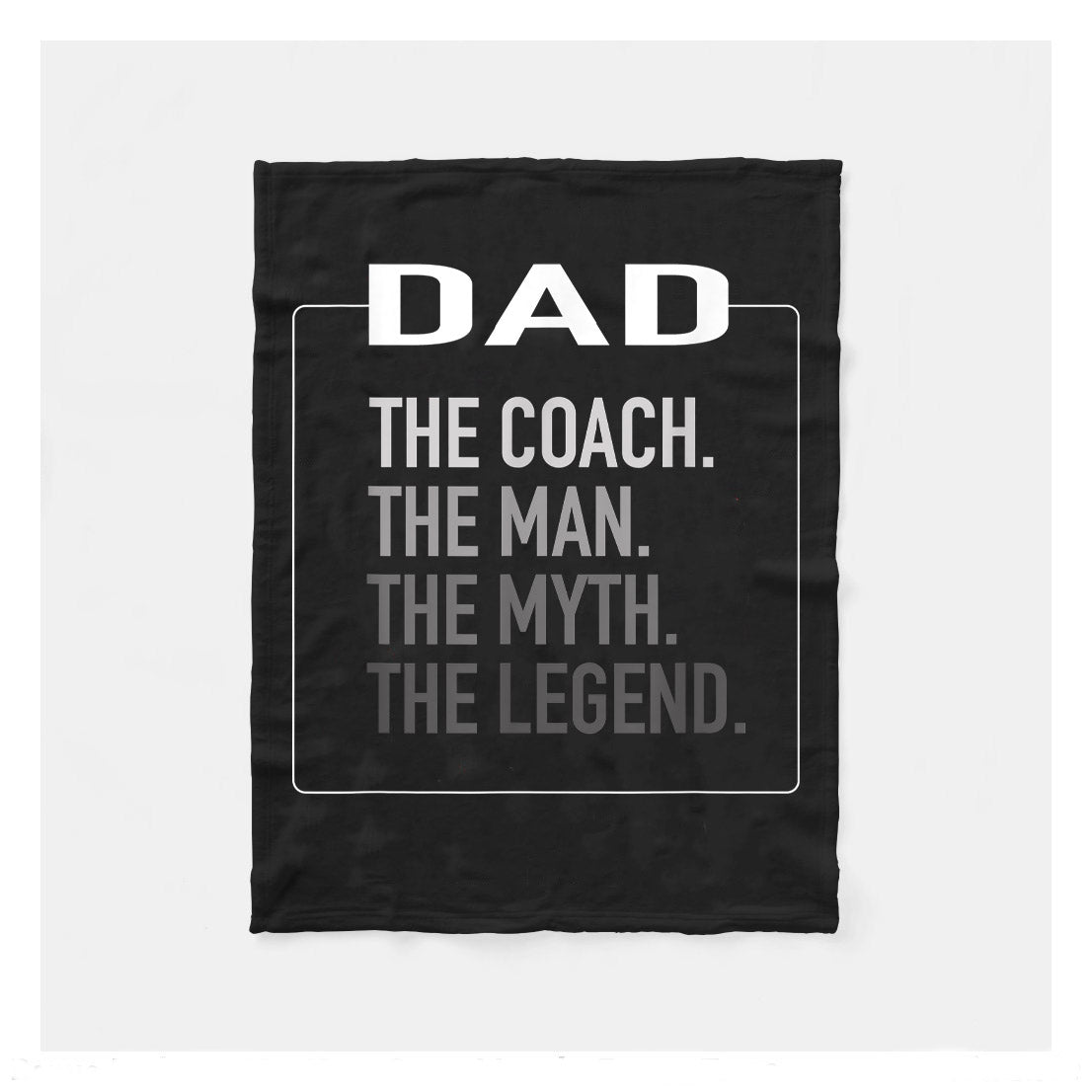 Dad The Coach The Man The Myth The Legend Soccer Dad Gift Sherpa Blanket, Soccer Blankets, Soccer Gifts, Happy Fathers Day Gift Ideas For Dad