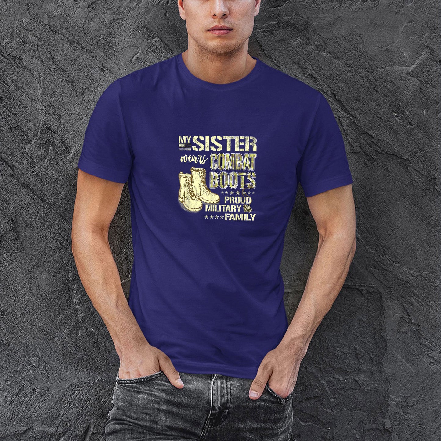 Memorial Day 2021 Proud Sister Of A Us Marine Shirt, My Sister Wears Combat Boots Proud Military Family Gift Shirt For Men, Cotton Shirt, Air Force Memorial Shirt, Usaf T Shirt