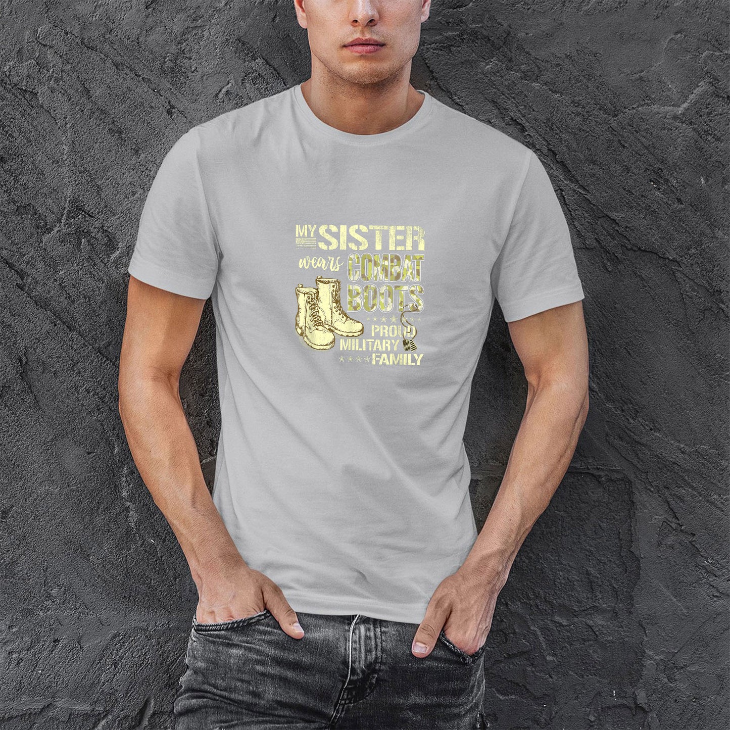 Memorial Day 2021 Proud Sister Of A Us Marine Shirt, My Sister Wears Combat Boots Proud Military Family Gift Shirt For Men, Cotton Shirt, Air Force Memorial Shirt, Usaf T Shirt