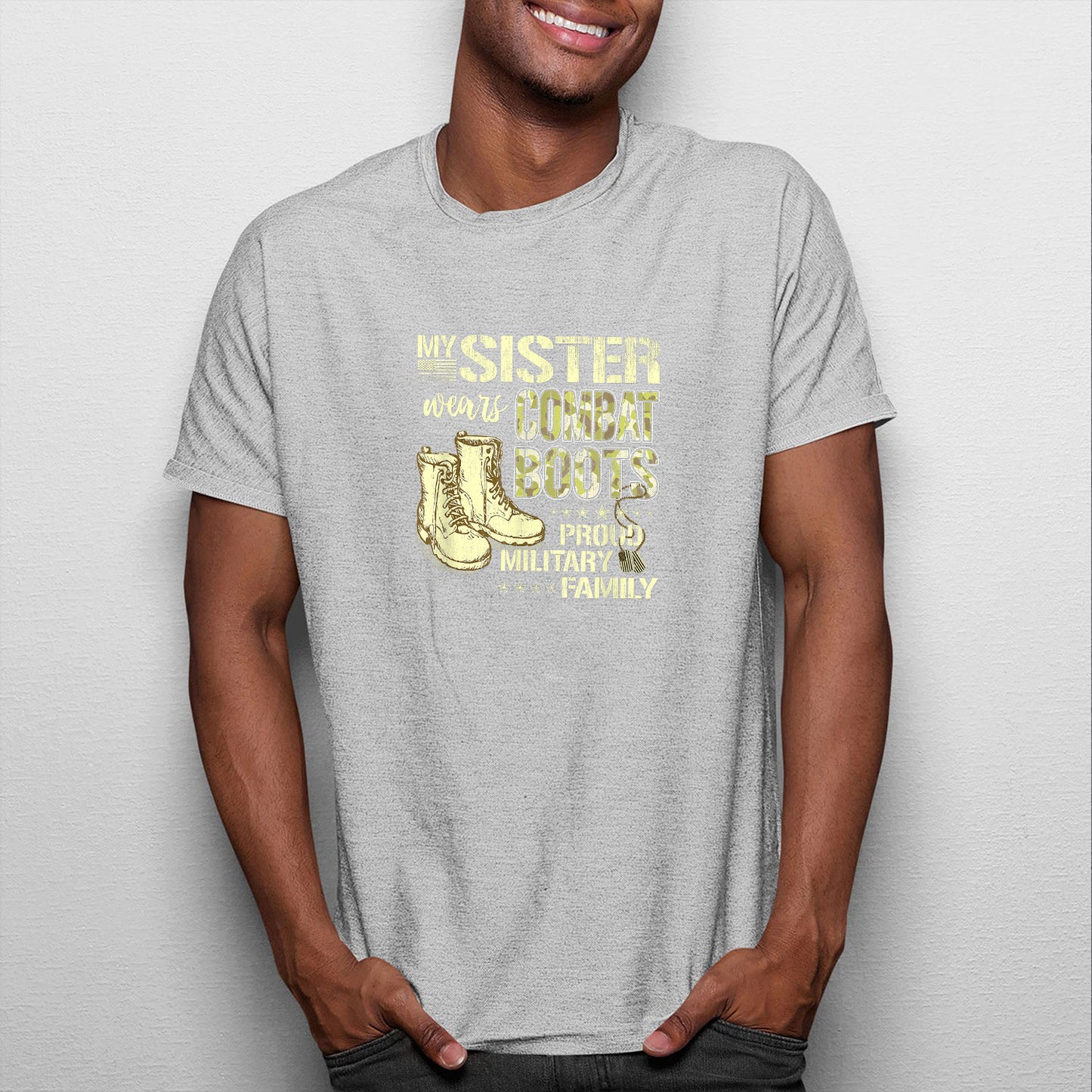 Memorial Day 2021 Proud Sister Of A Us Marine Shirt, My Sister Wears Combat Boots Proud Military Family Gift Shirt For Men, Cotton Shirt, Air Force Memorial Shirt, Usaf T Shirt