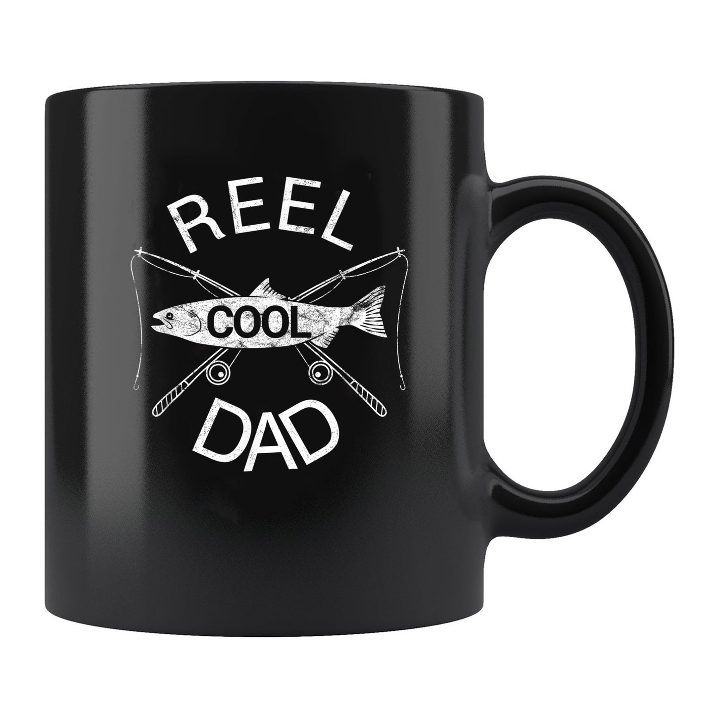 Reel Cool Dad Mug Vintage Reel Cool Dad Fishing Mug Fathers Day Mug , 11oz or 15oz, Happy Fathers Day Gift Ideas For Dad
