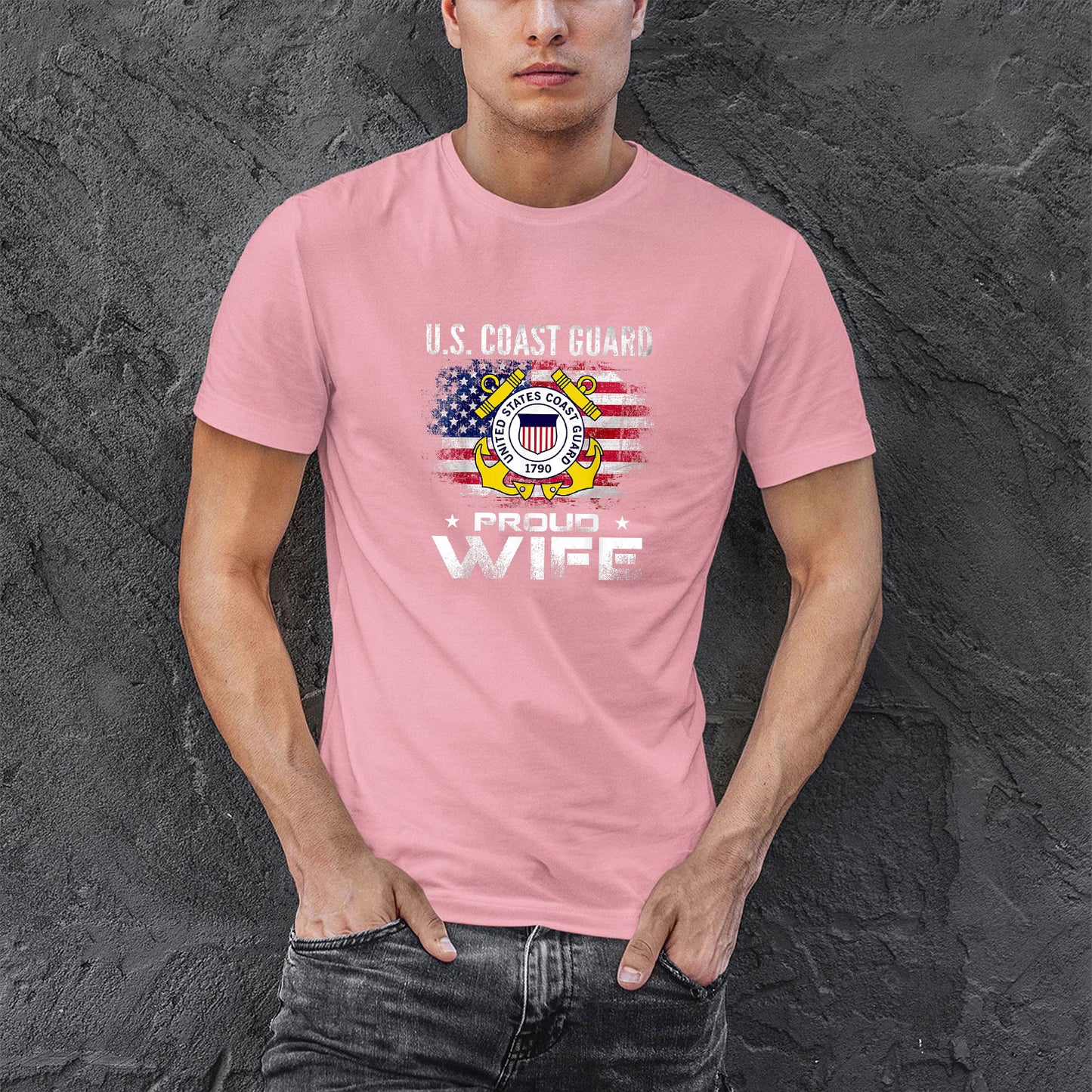 Memorial Day 2021 Coast Guard Wife Shirt, US Coast Guard Proud Wife With American Flag Gift Veteran Shirt For Men, Cotton Shirt, Air Force Memorial Shirt, Usaf T Shirt