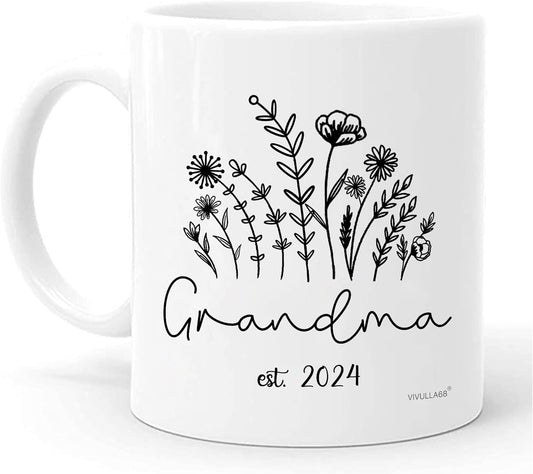 Promoted To Grandma 2024 Mug, Promoted To Grandma Mug, New Grandma Gifts First Time, Grandma Mugs Coffee Gift For New Grandma, Grandma To Be Gifts, Grandmother To Be Gifts, Gifts For Grandmother To Be