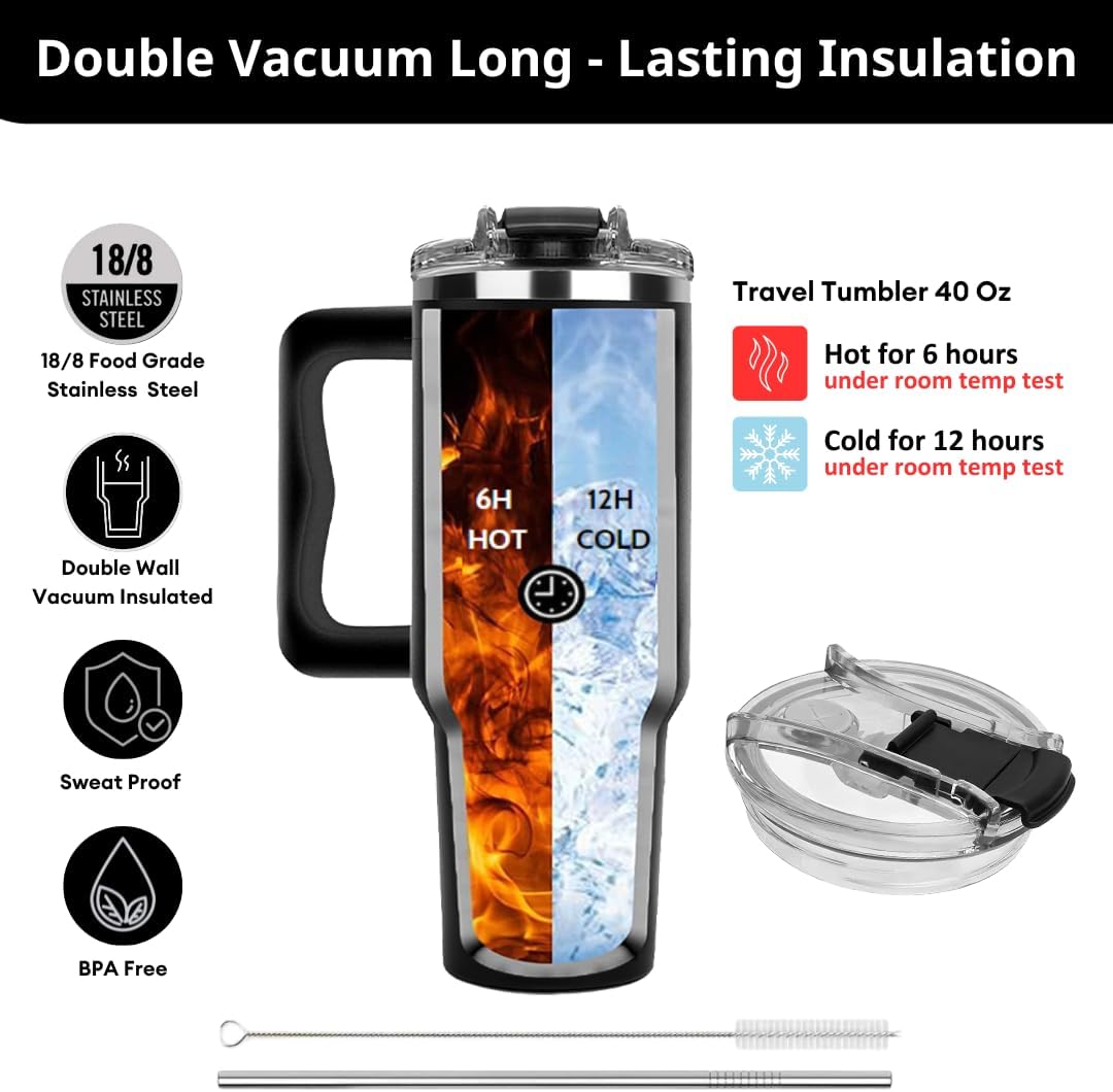 B0D4991QSN - Father's Day Gift For Dad From Daughter, Son, Or Wife - My Favorite Child Gave Me This Cup, Best Birthday Present Idea For Dad, Funny Tumbler 40oz With Lid & Straw, Cute Papa Mug, Travel Cup