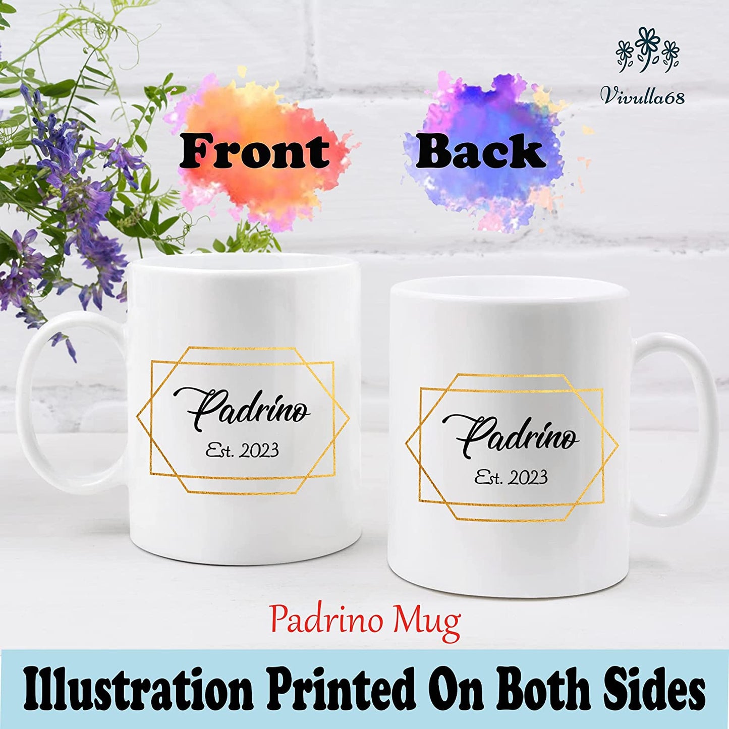 Padrinos De Bautizo Propuesta Set 2 Tazas Café 11Oz, Godparents Proposal Gift, Quieren Ser Mis Padrinos De Bautizo, Quieres Ser Mis Padrinos De Bautizo, Quieres Ser Mi Madrina est 2023