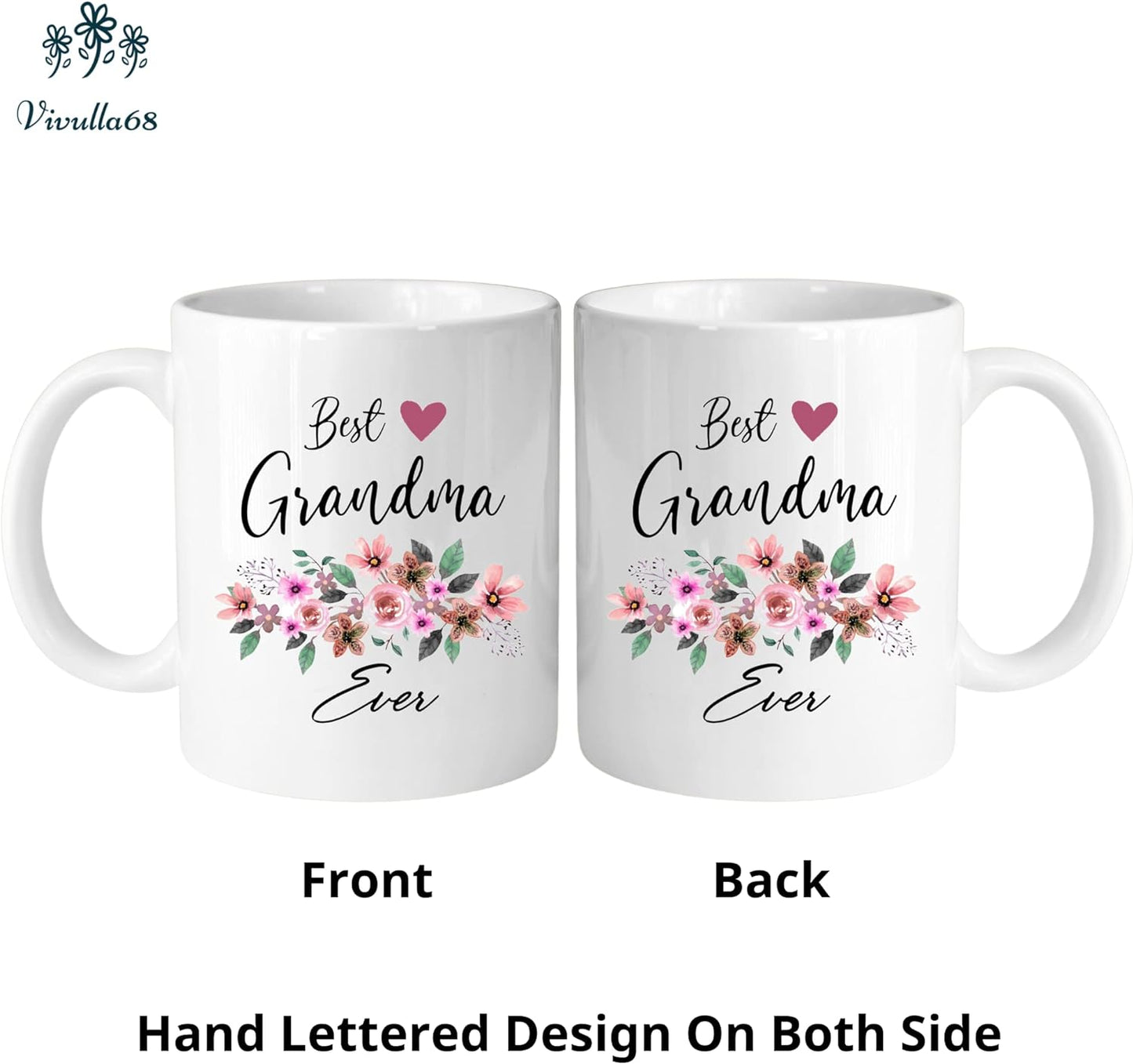 Best Grandma Ever Coffee Mug, Best Grandma Gifts, Nana Cup, Gifts For Mimi, Nana Gifts From Grandkids, Grammy Birthday Gifts, Worlds Best Grandma Cup, Grandma Presents For Christmas, Mimi Mothers Day