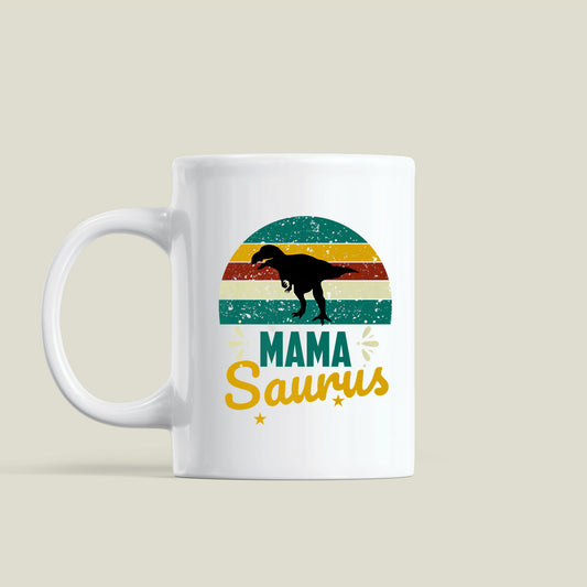 Mother's Day Vintage Mamasaurus Dinosaur  Coffee Mug, T Rex Mug, Mamasaurus Mug, For Mom And Mother In Law, Mother Day Gift, Mother Day Gifts Mother In Law