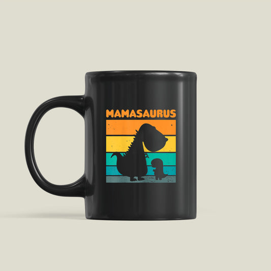 Mother's Day Retro Mamasaurus Coffee Mug, Cute Dinosaur Mug, Mamasaurus Mug, For Mom From Daughter, Best Mother Day Gift Idea, Mothers Day Gifts In Law
