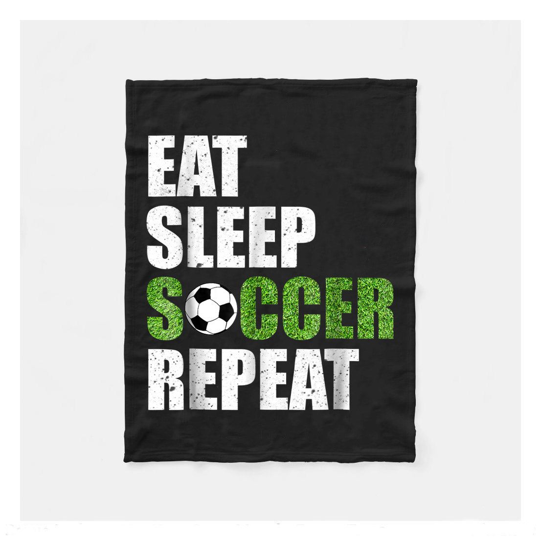 Funny Soccer Eat Sleep Soccer Repeat Fleece Blanket,  Soccer Outdoor Blankets, Soccer Gifts For Coach And Soccer Players, Birthday Gift For Soccer Player