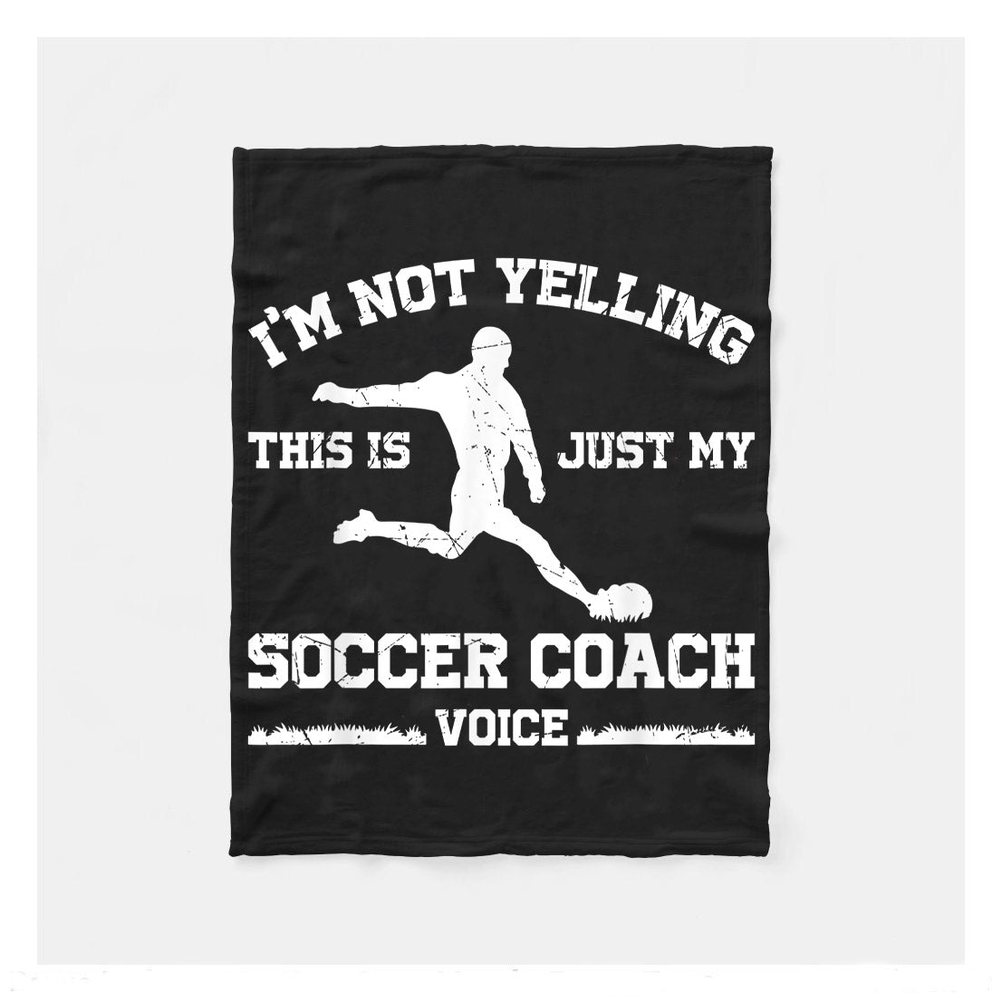 Im Not Yelling This Is Just My Soccer Coach Voice Funny Sherpa Blanket,  Soccer Outdoor Blankets, Soccer Gifts For Coach And Soccer Players, Birthday Gift For Soccer Player
