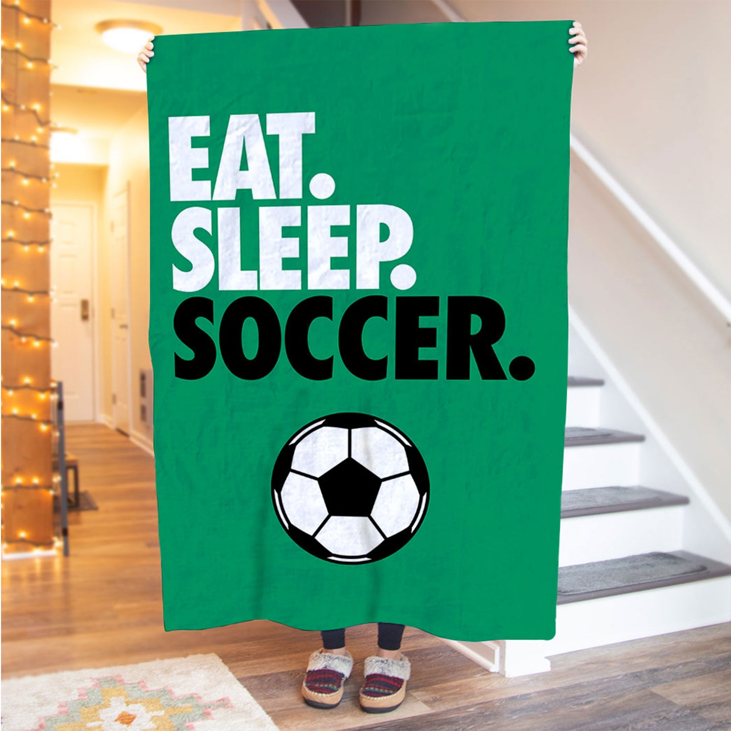 Soccer Fleece Blanket,  Soccer Blankets, Soccer Gifts, Birthday Gift For Soccer Player