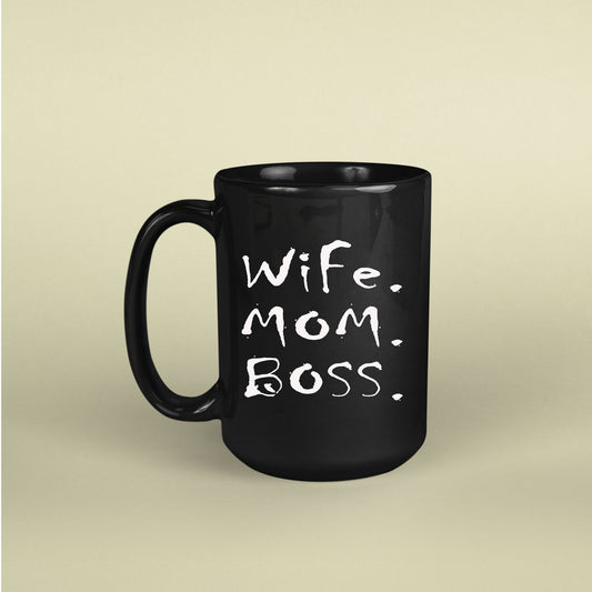 Mother's Day Wife Mom Boss Coffee Mug, For Mom From Daughter, Best Mother Day Gift Idea, Mothers Day Gifts In Law