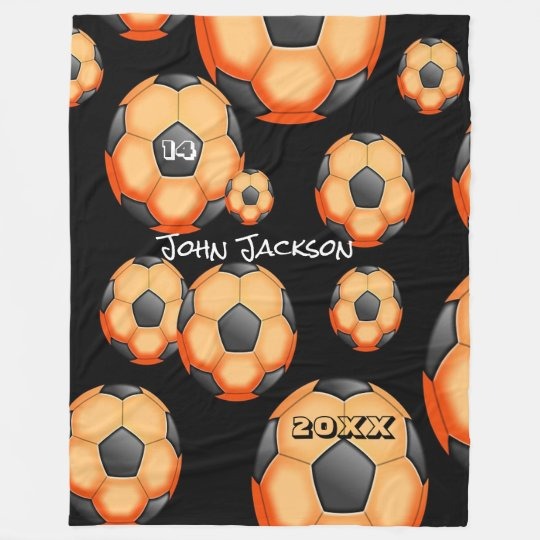 Soccer Personalize Sherpa Blanket,  Soccer Blankets, Custom Soccer Gifts For Coach And Soccer Players, Custom Birthday Gift For Soccer Player