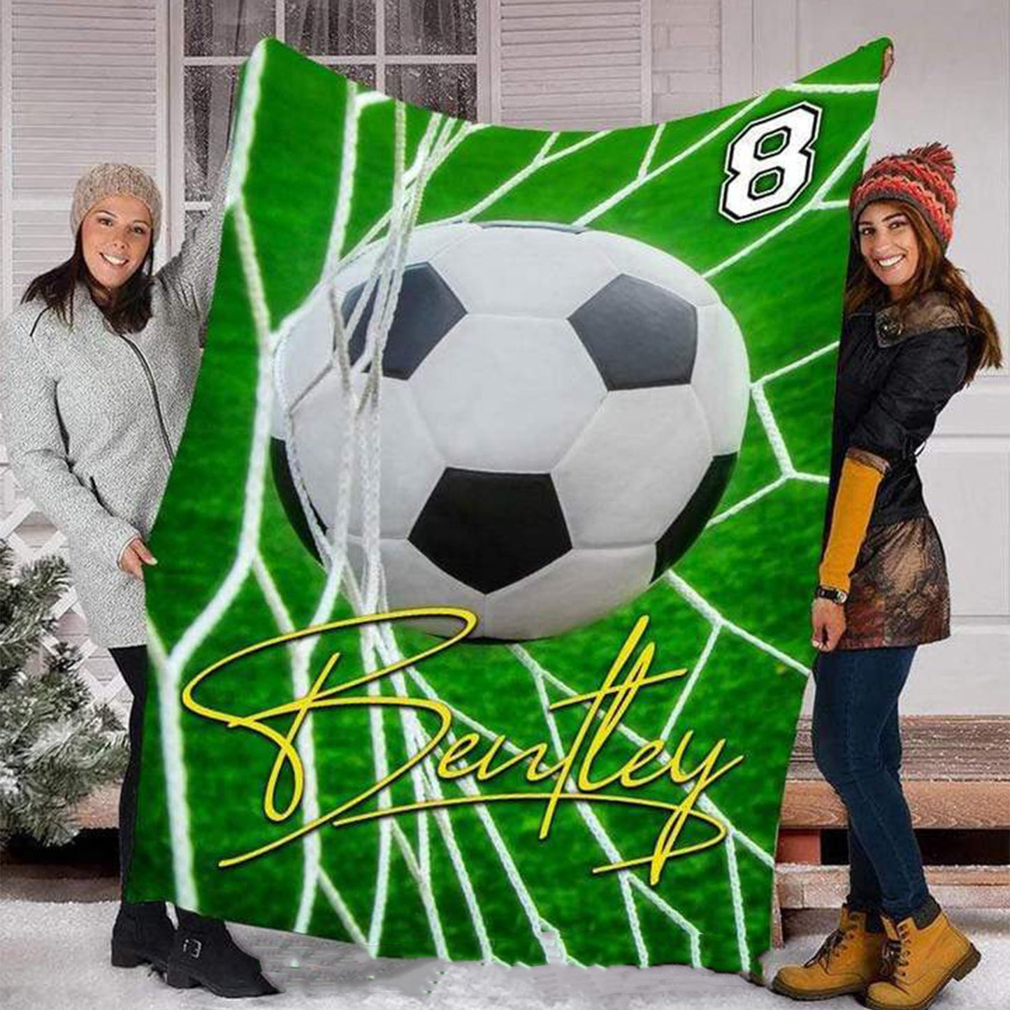 Blanket Soccer Ball And Goal Custom Blankets With Name Fleece Blanket,  Soccer Blankets, Custom Soccer Gifts For Coach And Soccer Players, Custom Birthday Gift For Soccer Player