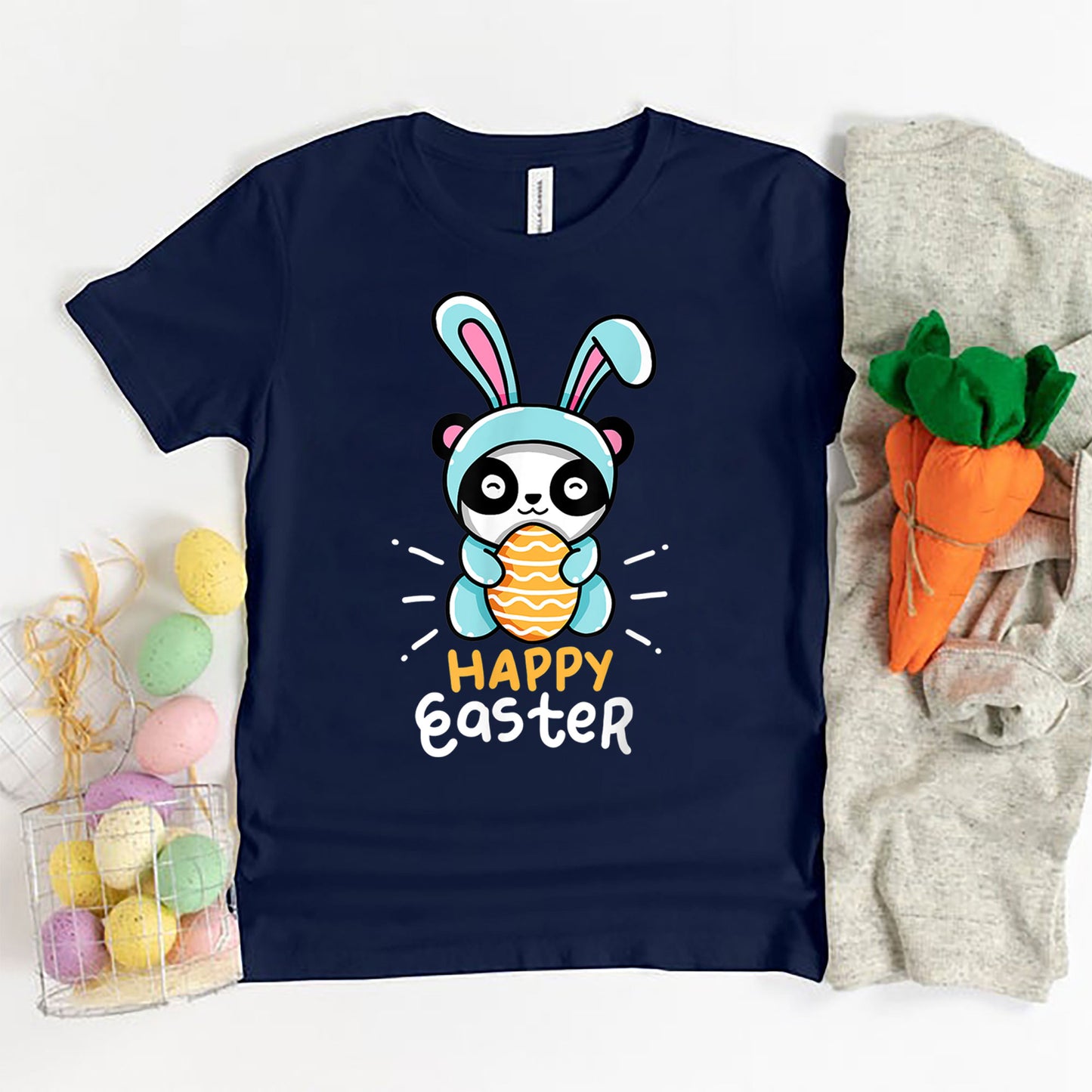 Panda Happy Easter Shirt, Girls Boys Easter Shirt, Easter Gifts For Kids, Easter Gifts For Toddlers
