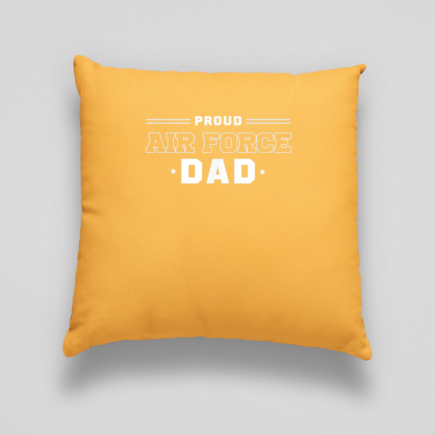 Memorial Day 2021, Air Force Memorial Print Linen Cushion, Air Force Dad Pillow, Usaf Pillow MustardFor Uncle