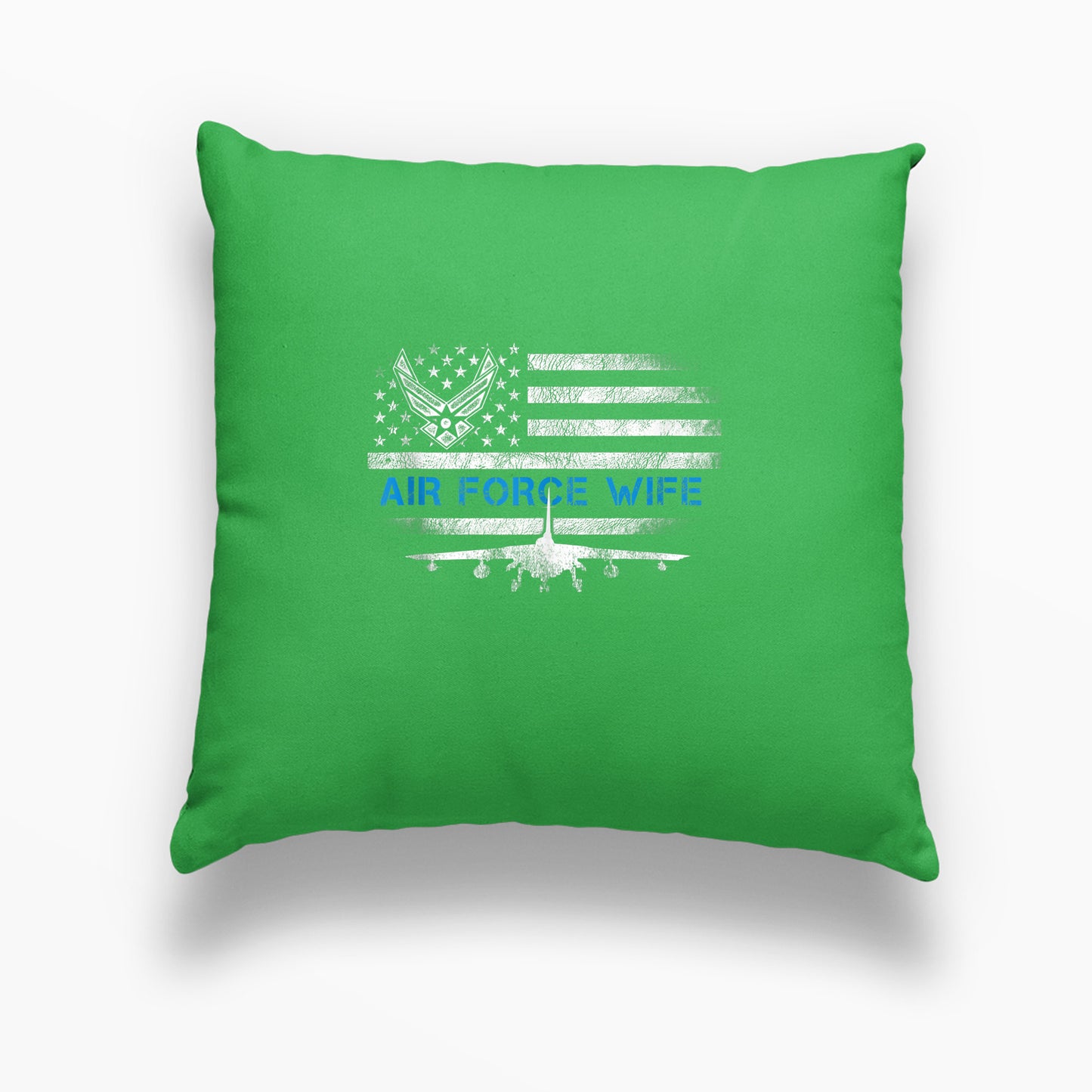 Memorial Day 2021, Air Force Memorial Print Linen Cushion, Air Force Wife Pillow, Usaf PillowFor Sister