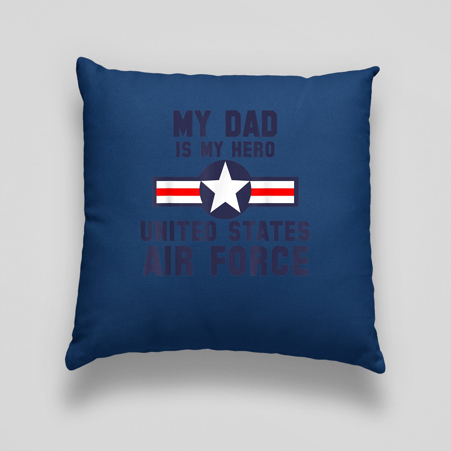 Memorial Day 2021, Air Force Memorial Print Linen Cushion, Air Force Dad Pillow,  NavyFor Brother