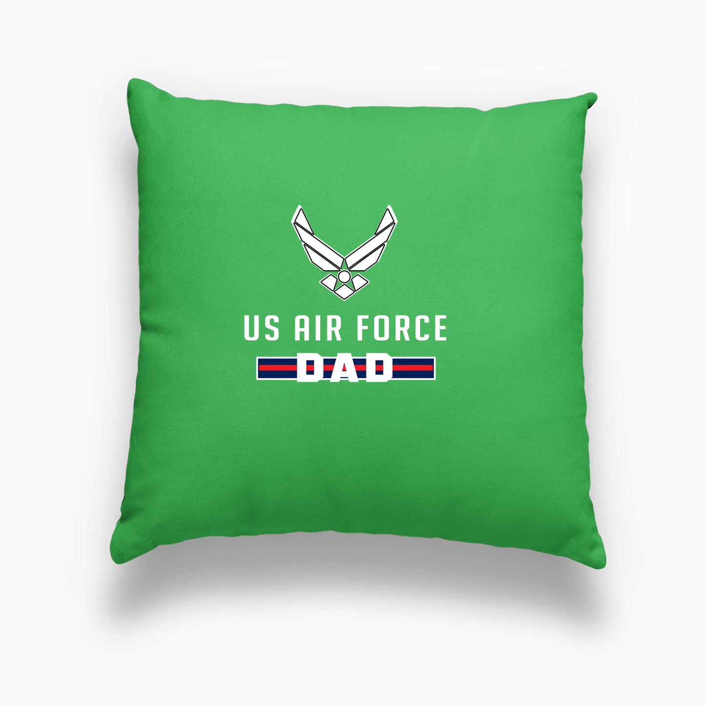 Memorial Day , Air Force Memorial Pillow, Air Force Dad Print Linen Cushion, GreenFor Dad